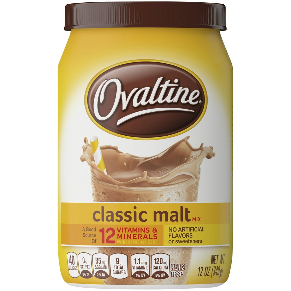 OVALTINE Classic Malt Drink Mix 12 oz.