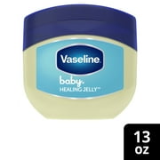 Vaseline Baby Healing Petroleum Jelly Unscented for Diaper Rash & Sensitive Skin, 13 oz