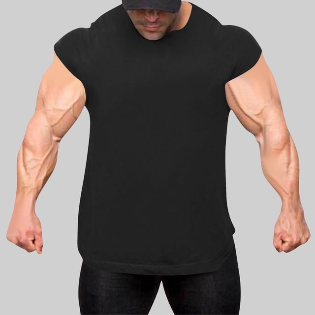 pstuiky Camisetas sin mangas, Camiseta de tirantes vintage de color liso para hombre, estilo casual, deportiva, transpirable, con cuello redondo Tops elegantes para mujer m