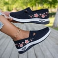thumbnail image 3 of Orthopedic Shoes for Women Wide Width Comfortable Lightweight Slip on Sneakers Non Slip Arch Support 2026 Walking Shoes Blue Size 7, 3 of 5