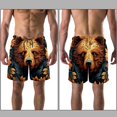 thumbnail image 3 of luoweisi Men's Beach Shorts Quick Dry Swim Trunks with Mesh Lining Bear L, 3 of 5