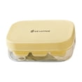 thumbnail image 3 of LEFXSMR Ice Cube Tray with Lid, Easy Release Round Ice Trays for Freezer, Reusable Ice Molds for Ice Maker, Yellow, 3 of 7