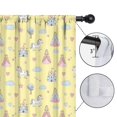 thumbnail image 4 of Blackout Kids Curtains,Yellow Princess Unicorn Pattern Childrens Insulated Curtains Set Of 2,Bedroom Essentials,Toddler Room Decor 42"x63", 4 of 5