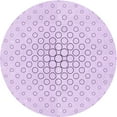 thumbnail image 1 of Ahgly Company Indoor Round Patterned Bright Lilac Purple Area Rugs, 4' Round, 1 of 6