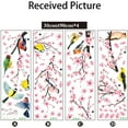 thumbnail image 3 of Farcauo Wall Stickers & Murals Tree Wall Decals Peel and Stick Cherry Blossom Wall Stickers for Bedroom Living Room Bathroom Kitchen Flower Bird Tree Wall Decals Art Decor Boho Wall Stickers, 3 of 7