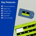 thumbnail image 3 of Avery Printable Rectangle Labels, Bright Green, 1.5" x 2.75", 400ct, 3 of 11