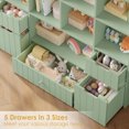 thumbnail image 2 of Homfa Kids Toy Storage Organizer with Cubby, Kids Toy Storage Chest with Removable Drawers, Kids Bookcase for Playroom Bedroom Living Room, Green, 2 of 5