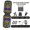 Full Power Pack, variant on Adjustable push-up board, sturdy lightweight home gym gear for chest & strength training, supports pushups, pull-ups and dips.