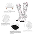 thumbnail image 6 of Balery Alpacas and Hearts Printed Novelty Socks Men's Women's Crew Socks Sports Socks Knee High Socks Cotton Socks Quirky and Cool Socks, 6 of 9