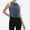 Blue, variant on Women's Loose Fit Yoga Tank Top with Flowy Tailcoat Back Design for Sports Workouts Gym Sessions Outdoor Activities Casual Wear or Layering Over Bras Blue M