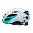 thumbnail image 2 of Casco de bicicleta para mujer y hombre, con visera desmontable y resistencia a los golpes, ajustable. Blanco, 2 of 9