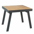 thumbnail image 3 of Higold 6801 Nofi Patio Furniture, 5 Pieces Aluminum Outdoor Dining Set with Square Dining Table and Chairs with Deep Cushions, Imitated Teak Finish Wood, 3 of 14