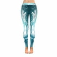 thumbnail image 1 of SUNENAT Lotus Flower with Butterfly Meditation Stretchy Capri Leggings Skinny Yoga Pants 3XL, 1 of 4