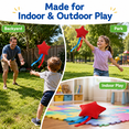 thumbnail image 2 of Star-Shaped Canvas Bean Bag Toss Prop With Rope Tails, Quartz Sand Filled Target Toss Game for Outdoor Games, Red, 2 of 6