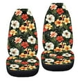 thumbnail image 6 of ZIATUBLE Tropical Flower Front Seat Cover Set Palm Leaf High Bucket Seat Protector Set of 2 Piece Fits for Car SUV Sedan Truck Washable Covers Front Seats Only Auto Interior Accessories, 6 of 7