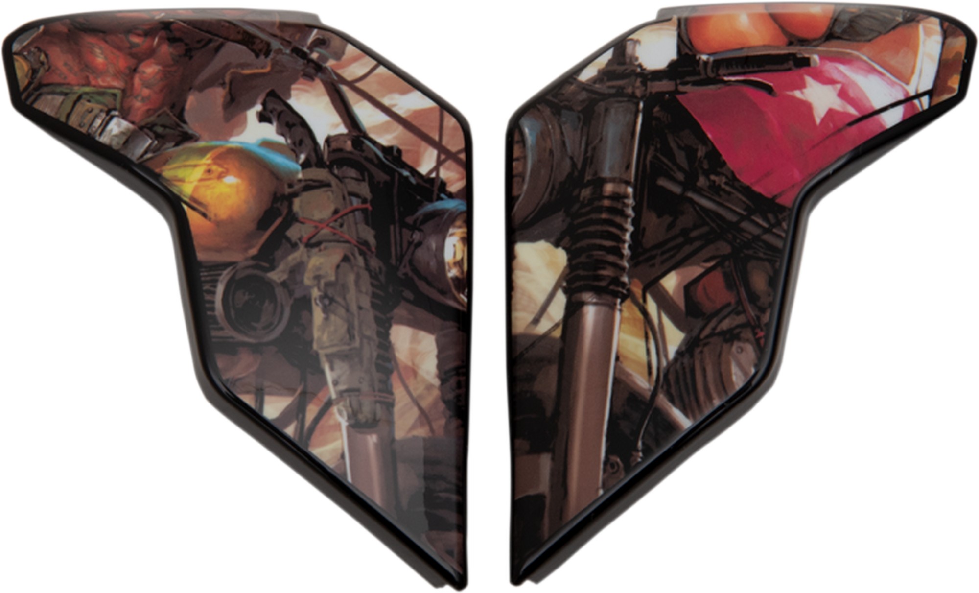 Icon Airflite Helmet Replacement Shield Sideplates Pleasuredome 3 Walmart Com Walmart Com