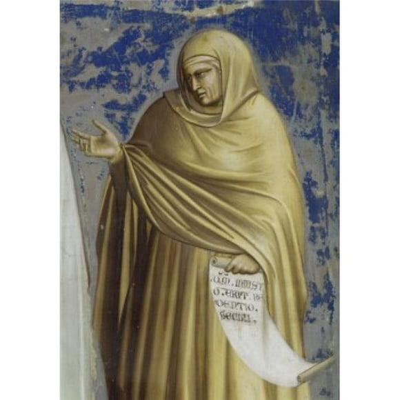 Posterazzi SAL263421 Presentation at the Temple Detail of Anna Ca 1305-13 Giotto di Bondone Ca1266-1337 Italian Fresco Arena Chapel Poster Print - 18 x 24 in.