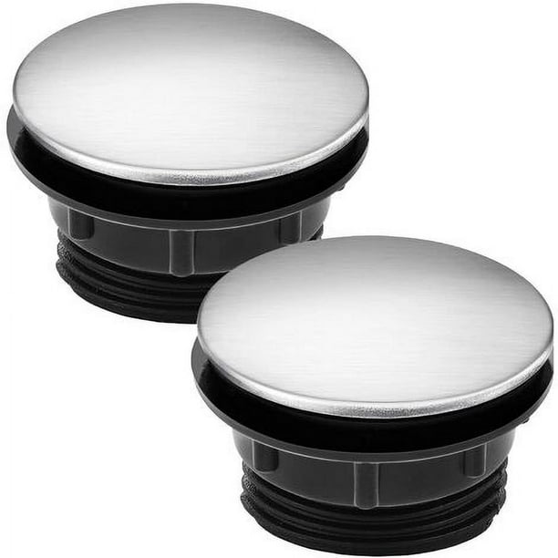 Tapa del orificio del fregadero de la cocina, tapón de la placa del orificio del grifo, tapón de acero inoxidable de 28-40 mm, tapón del grifo del baño, accesorios para desbordamiento del fregadero