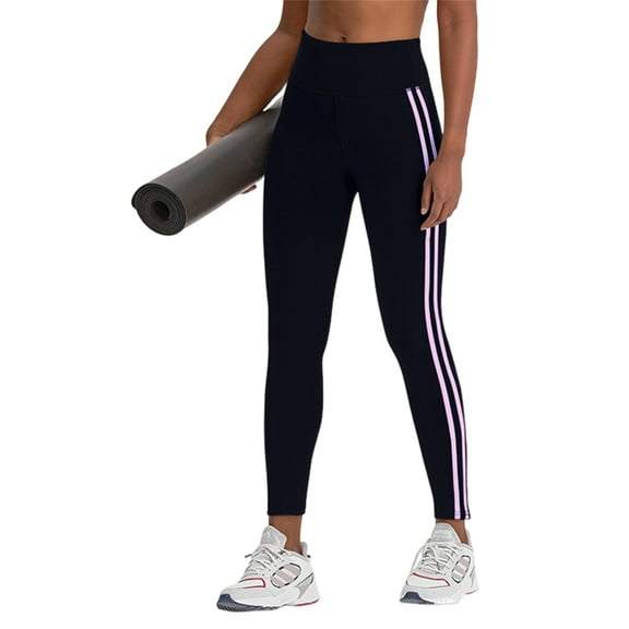 Tummy Control Compression Leggings for Women, High Waist Workout Running Yoga Pants Pink L