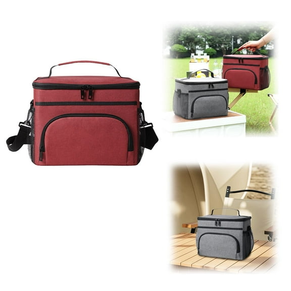 Insulated Lunch Bag for Women/Men Reusable Lunch Box for Work School Picnic Beach Leak Proof Freezer Cooler Bag with Adjustable Shoulder Strap for Kids/Adults,Portable Picnic Cooler Peva Leakproof B