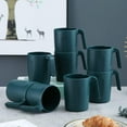 Unbreakable Plastic Mug Set 8 Pieces BPA Free Lightweight Travel