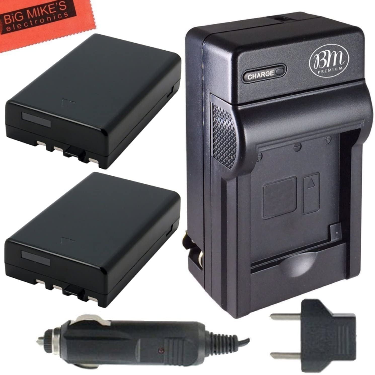 Pack of 2 DLI109 Batteries and Battery Charger for Pentax KR K30 K