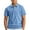 Sky Blue, variant on WOYY Toddler Boys Zipper Collared Polo Shirt Solid Color Short Sleeve Casual T-Shirt