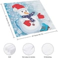 thumbnail image 2 of Cloth Napkins Merry Christmas Snowman Soft Comfortable Napkins 6 Pack for Family Dinners Weddings Cocktail Kitchen Banquet Decorative Washcloths, 2 of 6