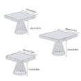 thumbnail image 2 of MONIPA Metal Cupcake Stand Cake Dessert Wedding Party Display Square Mirror Plate Tray, 2 of 12