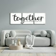 thumbnail image 4 of Epic Art 'Together is Our Favorite Place to Be' by Marla Rae, Acrylic Glass Wall Art, 3 Piece Set, 72" x 24", 4 of 8
