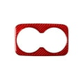 thumbnail image 2 of Red Carbon Fiber Rear Center Armrest Cup Holder Trim for Dodge Durango 2014-2020, 2 of 4