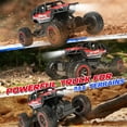 thumbnail image 5 of JoyStone 1:12 RC Cars 4WD Off-Road 2.4Ghz RC Monster Truck with Metal Shell and Light, Remote Control Car Crawler for Adult and Kid, 2 Batteries, Red, 5 of 11