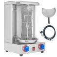 thumbnail image 1 of KFFKFF Gyro Rotisserie Grill, Accommodates 13 lbs, Dual Burner Chicken Roaster, Gas-Powered Vertical Broiler, Ideal for Home and Restaurant Use, Perfect for Kebab and Shawarma Preparation, 1 of 9