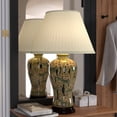 thumbnail image 6 of Oriental Furniture 25" Glazed Bamboo Blossom Vase Lamp, 6 of 6