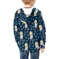 thumbnail image 2 of Xoenoiee Dental Nurse Print Casual Hooded Jacket for Teen Girls Boys Zip Up Hoodie Long Sleeve Sweatshirt with Pocket Kids Youth Fall Outerwear Outfits for 11-13 Years Kids, 2 of 7
