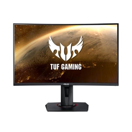 ASUS TUF Gaming VG27VQ 27” Curved Monitor, 1080P Full HD, 165Hz (Supports 144Hz), Freesync, 1ms, Extreme Low Motion Blur, Eye Care, DisplayPort HDMI,Black
