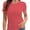 Coral red, variant on Short Sleeve T Shirts Women Summer Tops Crewneck Tees