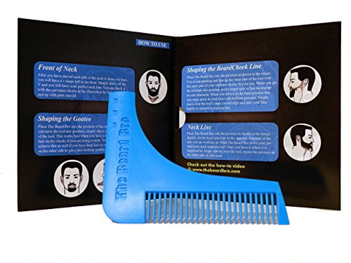 7 Tools in 1 Beard Bro Facial Hair Shaping Tool- Beard Styles / Neck Back of Neck Shaper