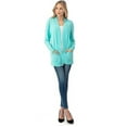 thumbnail image 4 of Cielo 1985 Women's Open Long Cardigan Sweater with Pockets - By The Simply Fashion Mint2 L, 4 of 7