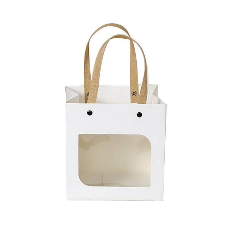 Square paper online bags with handles