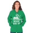 thumbnail image 5 of Never Give Up Rhino to Unicorn Gym Zip Up Hoodie Men's Women's Brisco Brands X, 5 of 6