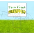 thumbnail image 1 of Farm Fresh Pineapples (18" x 24") Yard Sign, Includes Metal Step Stake, 1 of 6