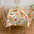 thumbnail image 2 of Spring Tablecloth Polyester Waterproof Stain Wrinkle Free,Colorful Table Cover for Home Kitchen Dining Party (Fall 4, 60 X 84,Rectangle), 2 of 6
