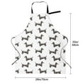 thumbnail image 4 of Rateoe Dachshund Dog Puppy Aprons with Pocket,Men Womens Aprons Waterproof Adjustable Cooking Aprons for Kitchen Gardening and Salon, 4 of 7