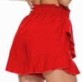 thumbnail image 7 of Ruimatai Women's High Waist Workout Shorts Summer Casual Flounce Shorts Stretchy Comfortable Yoga Shorts with Pockets for Running Gym, 7 of 7