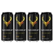 (4 pack) Bucked Up Energy Drink, Mango Tango, 300mg Caffeine, 16 fl oz, 1 Can