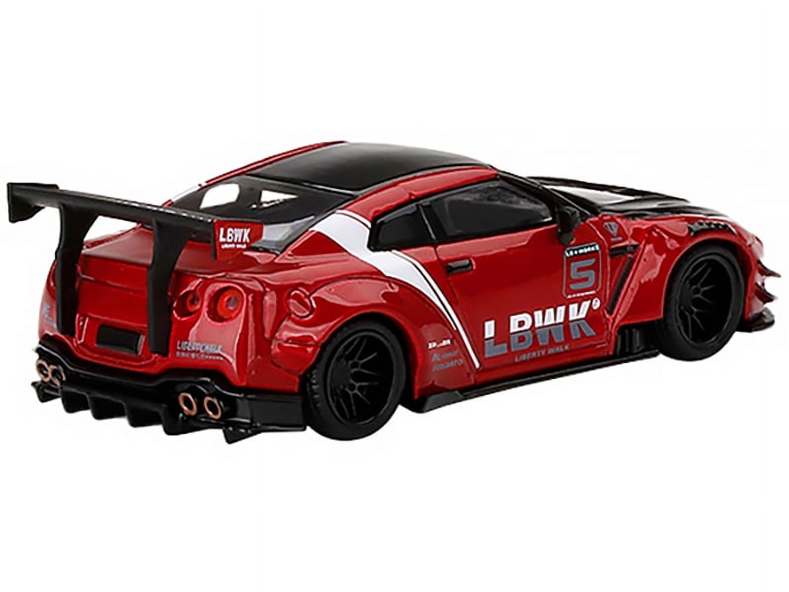 Nissan GT-R R35 Type 2 LB Works Red Met. and Black w/Stripes