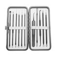 thumbnail image 1 of 11 piezas de acero inoxidable aguja de acné pinzas para espinillas extractor removedor de MABOTO  Aguja del acné, 1 of 6