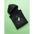 thumbnail image 3 of Fairy Silhouette Hoodie Women - Women Hoodie, Black, Large, 3 of 4