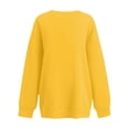 thumbnail image 5 of Resicozy Oversized Sweatshirt for Women Crewneck Long Sleeve Pullover Hoodies Tops Fall Fashion Clothes Yellow M, 5 of 5